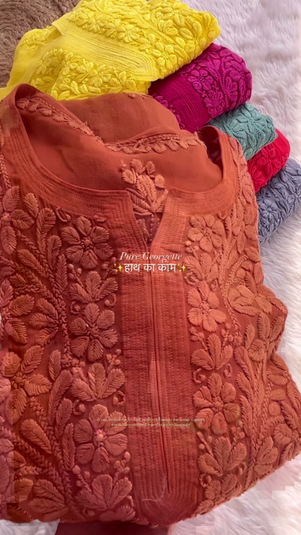 Elegant Handcrafted Georgette Kurtis: Perfect for Every Occasion