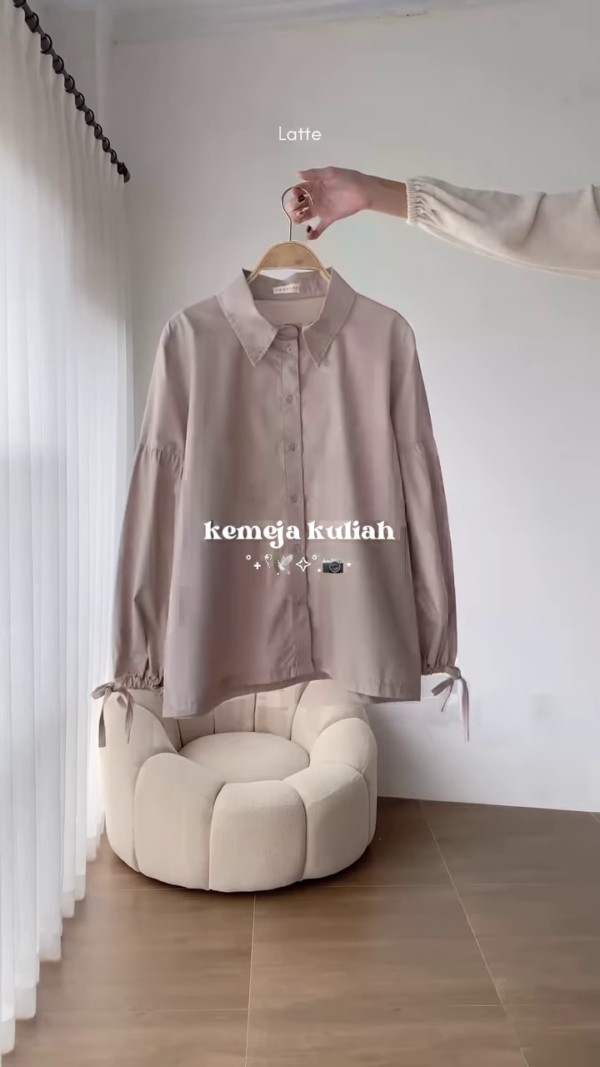 Latte Oversized Shirt – Elegant & Minimalist - Image 5