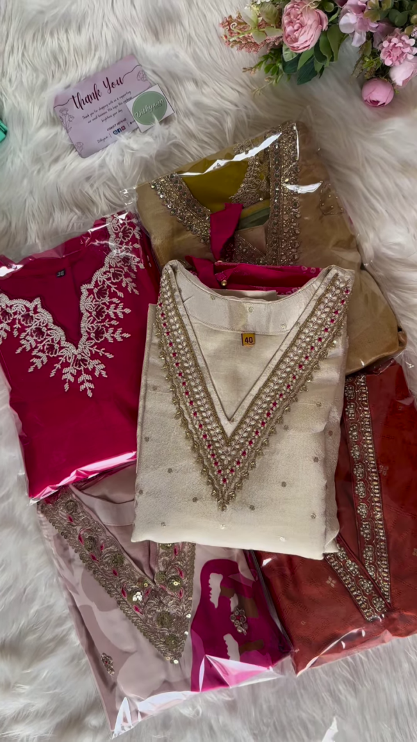 Elegant Embroidered Suit Collection – Timeless Ethnic Wear - Image 2