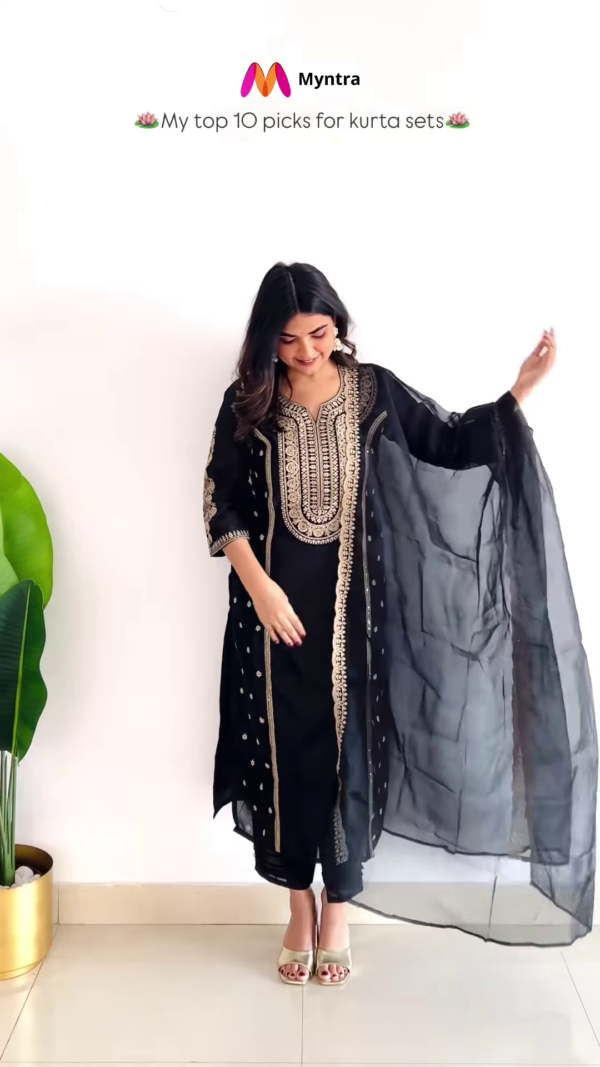 🖤✨  Kurta Set – The Perfect Blend of Elegance & Grace ✨🖤