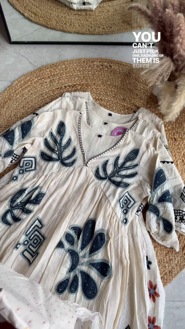 ✨ Boho Chic Embroidered Cotton Dresses – Timeless Elegance ✨ - Image 2