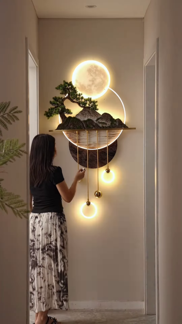 LED Moonlight Wall Art – A Fusion of Nature & Elegance - Image 3