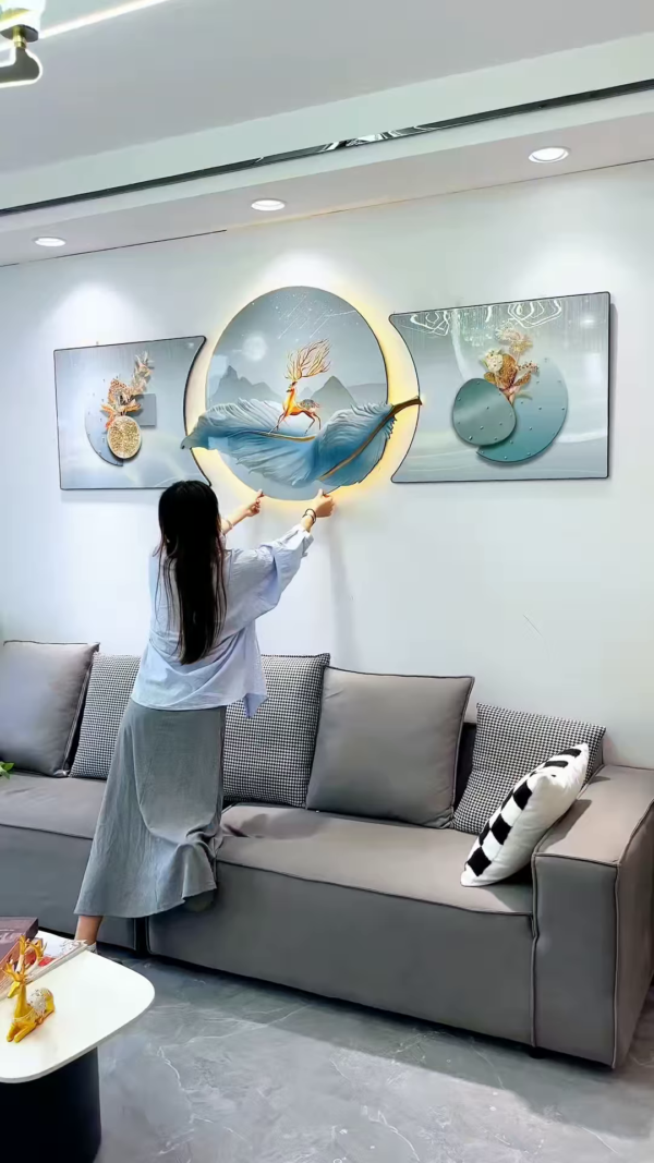 🌙 Enchanted Deer Wall Art with LED Glow 🌟 - Image 2