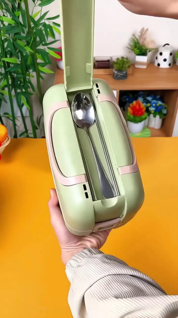 Portable Electric Heated Lunch Box – Compact Food Warmer for Home, Office & Travel - Image 3