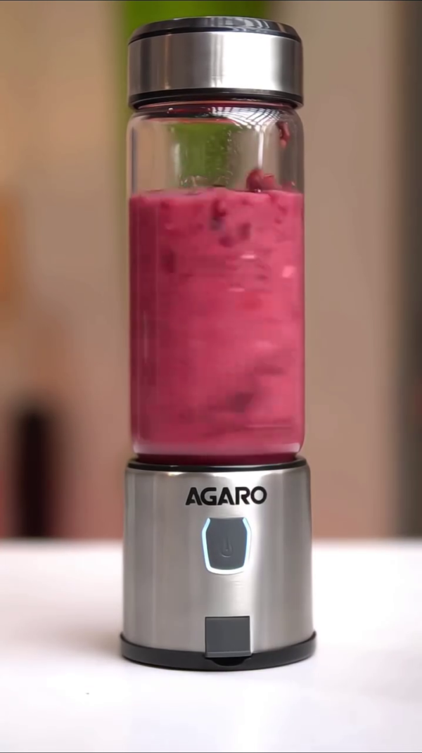 Portable Rechargeable Blender – USB Electric Smoothie Maker with Stainless Steel Base - Image 2