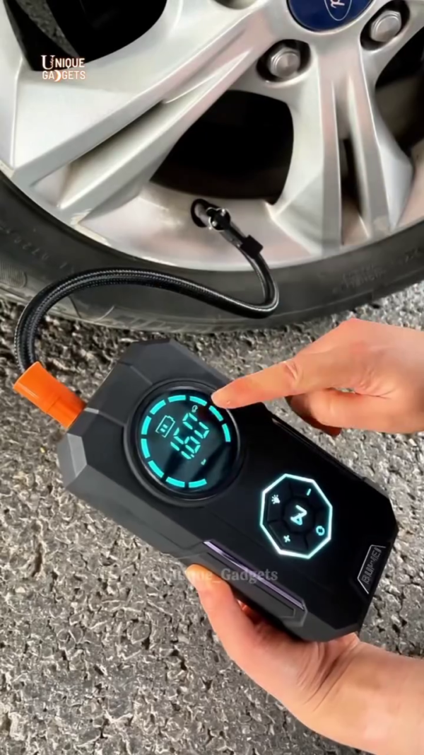 Smart Digital Tire Inflator – Portable Electric Air Compressor with LED Display & Auto Shutoff - Image 5