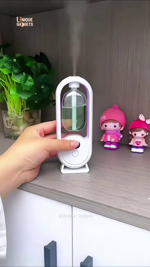Modern Arch LED Humidifier: Compact Ultrasonic Cool Mist Diffuser for Home and Office - Image 6