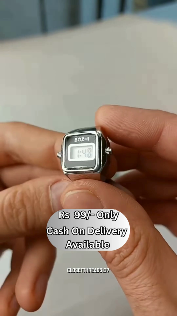 Vintage-Inspired Mini Watch Rings – Dual Design Statement Piece - Image 2