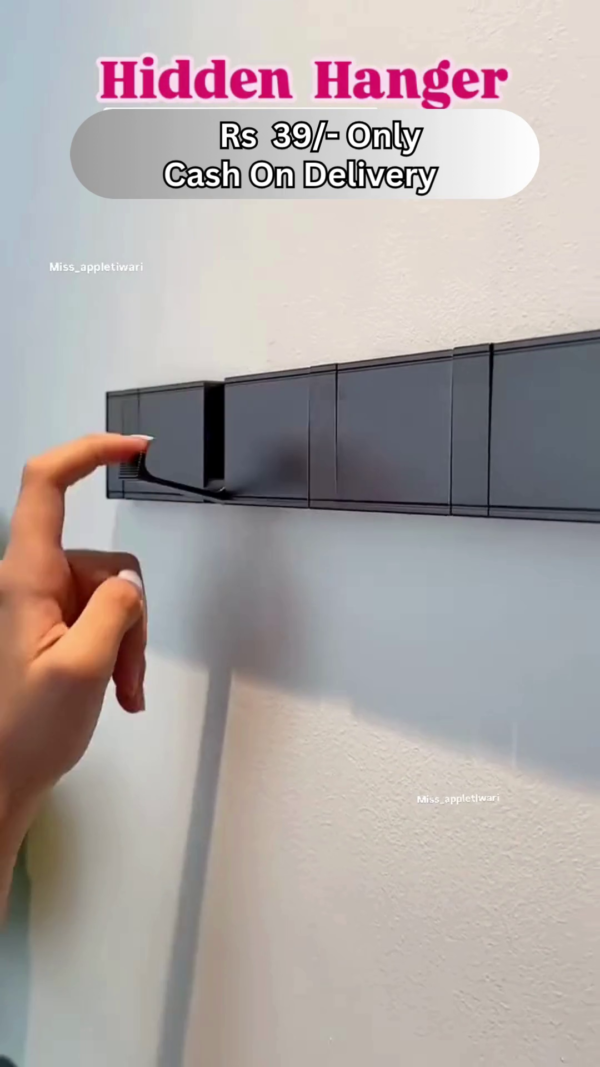 Hidden Folding Wall Hanger – Space-Saving Minimalist Hook - Image 3