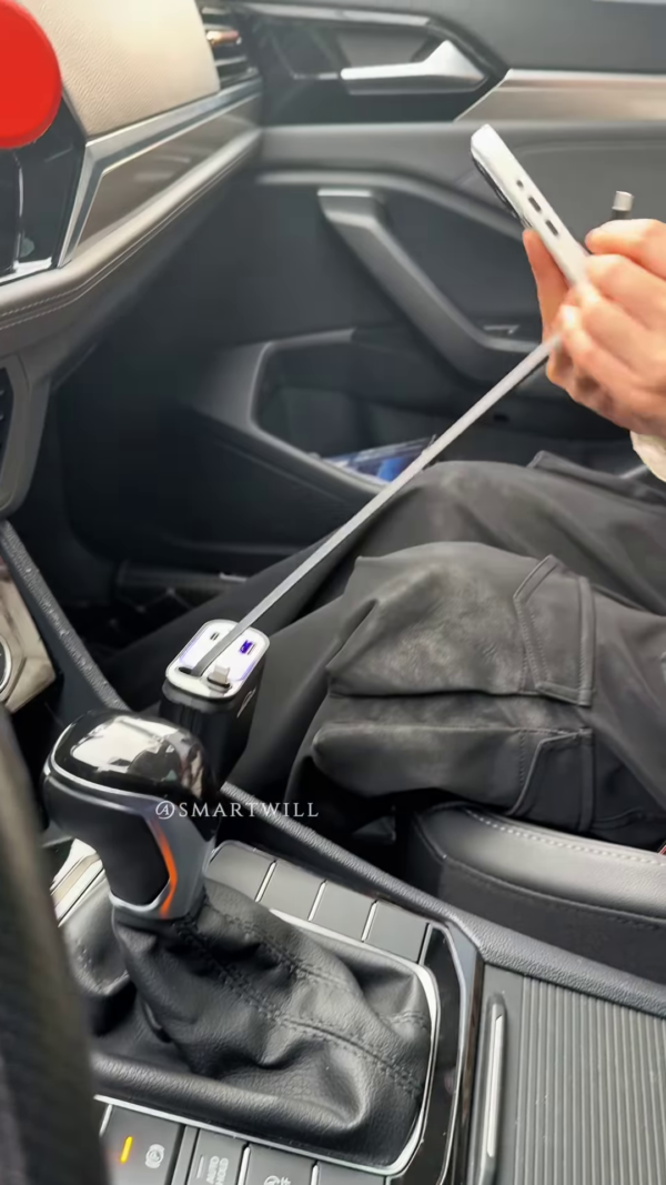 WHTOOK Car Power Splitter with USB & Type-C Ports – Multi-Device Car Charger Adapter - Image 4