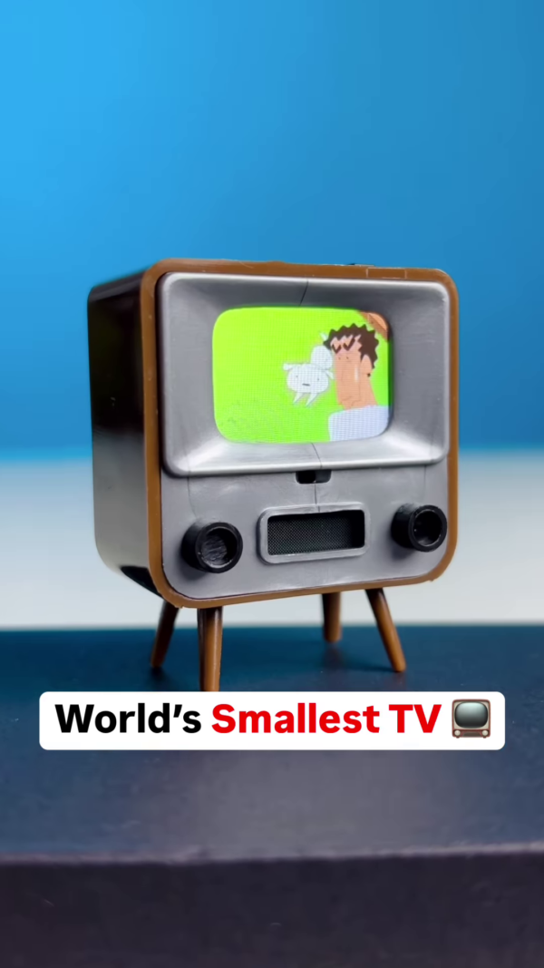 🎬 World’s Smallest TV – Big Entertainment in a Tiny Package! 🧲📺