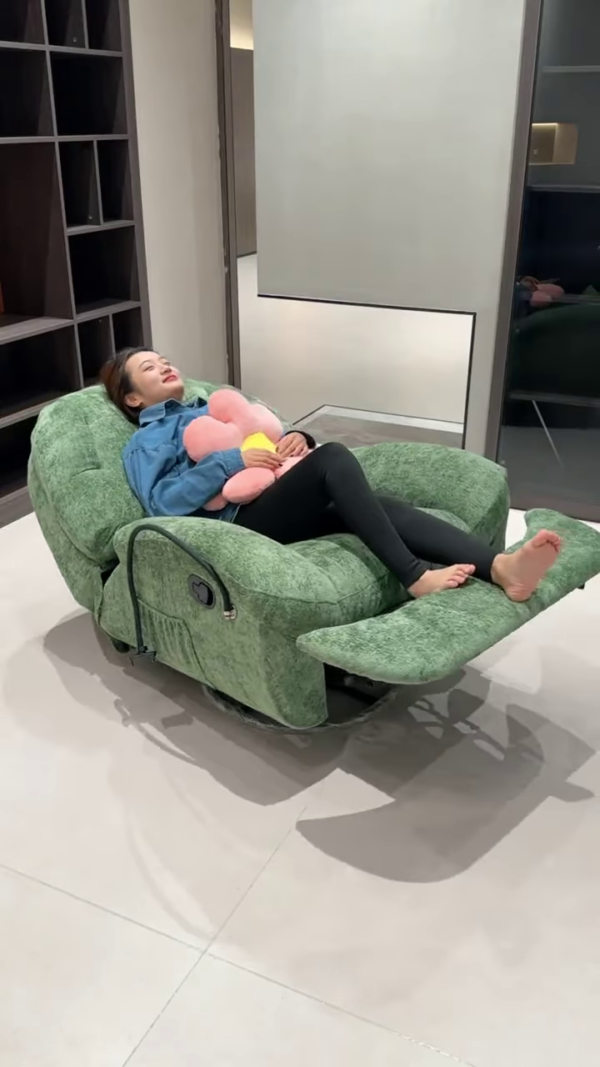 Comfortable Electric Power Lift Recliner Chair - Plush Fabric for Elderly and Mobility Assistance
