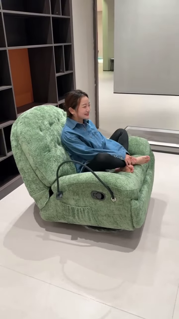 Comfortable Electric Power Lift Recliner Chair - Plush Fabric for Elderly and Mobility Assistance - Image 2