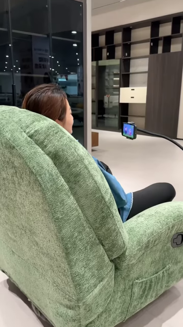 Comfortable Electric Power Lift Recliner Chair - Plush Fabric for Elderly and Mobility Assistance - Image 3