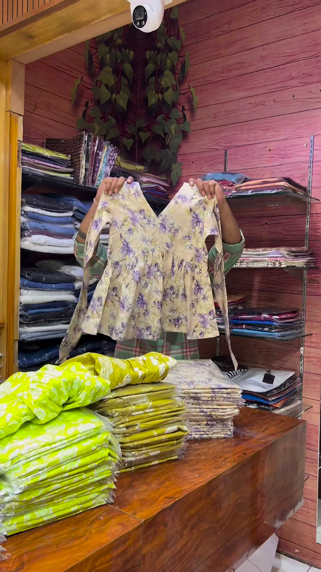 Green Floral Printed V-Neck Blouse with Long Sleeves for Women - Image 10