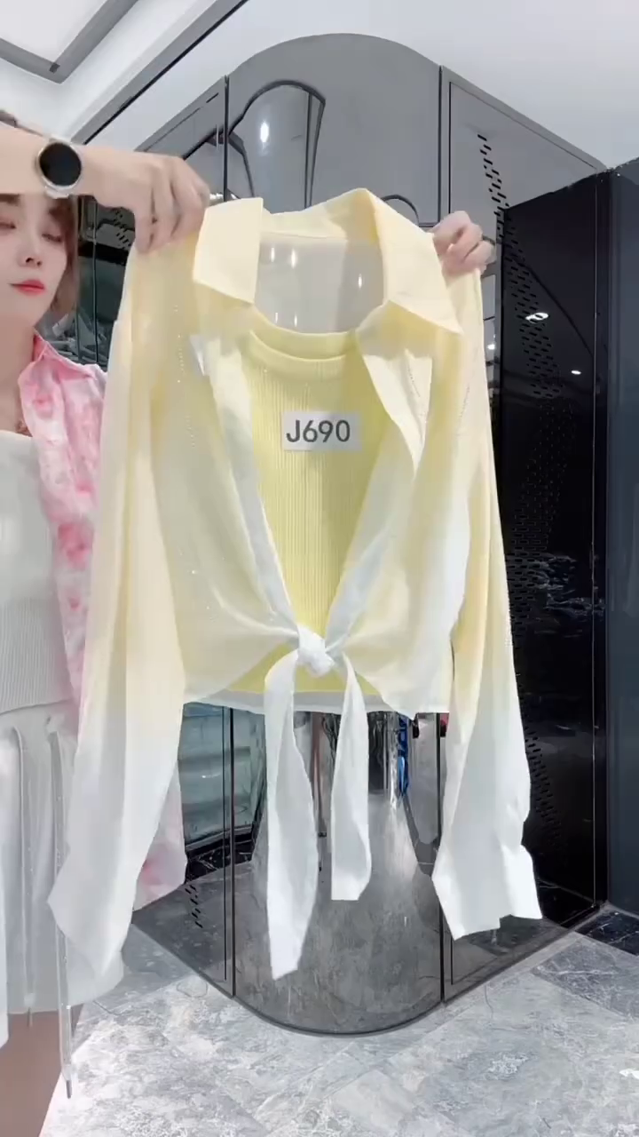 Popular Summer Thin Ice Silk Chiffon Sun Protection Clothing Shirt Korean Style Loose Sun-Proof Clothes