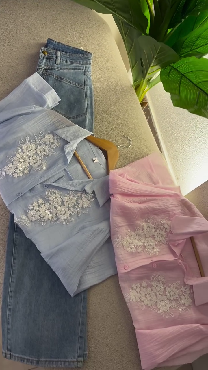 Women Floral Printed Shirt Collar - Image 3