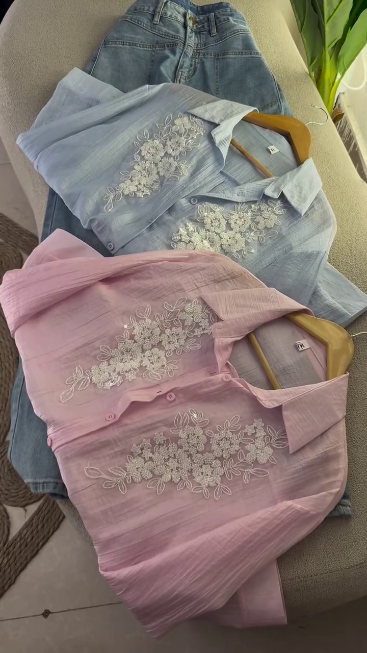 Women Floral Printed Shirt Collar - Image 6