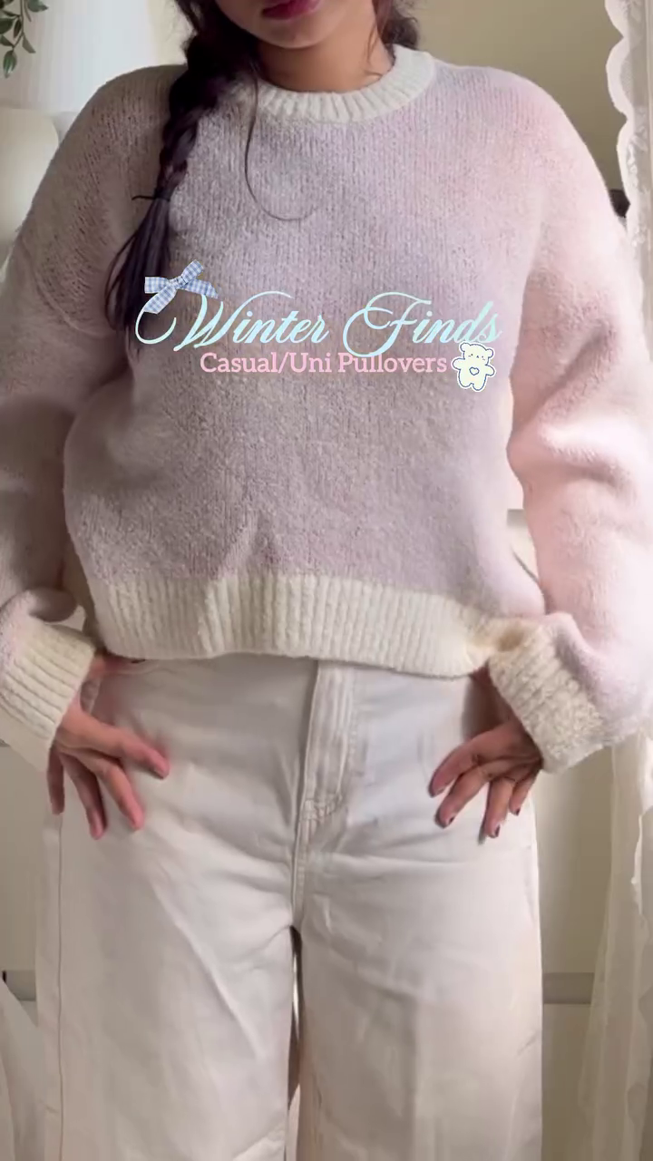 π "Winter Garden Pastel Bloom Velvet Touch Knit Pullover with Oversized Pink Floral Accents for Dreamy Romantic Sweethearts of Cozy Fashion" πβ - Image 4