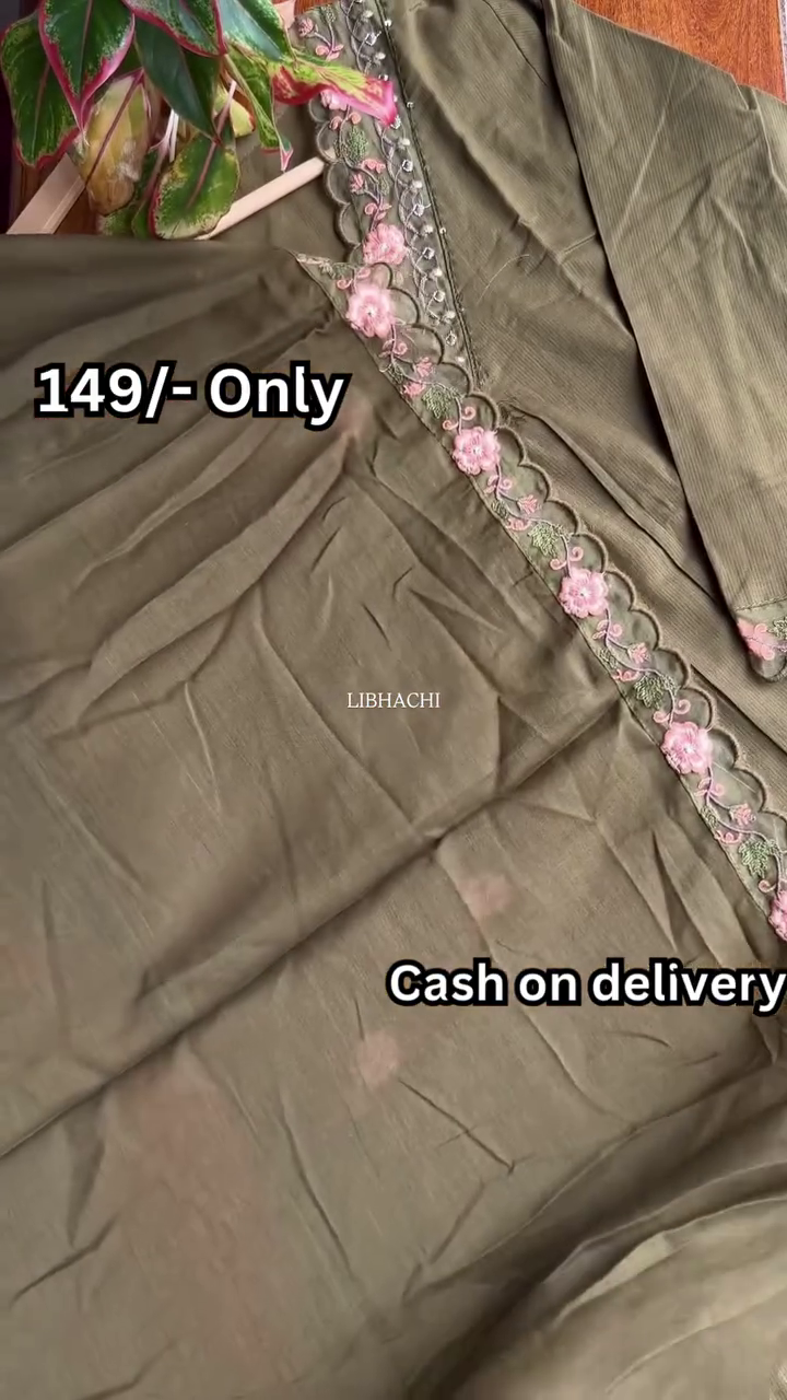 Mehriya Bloom Embroidered Kurti Top β Elegant Ethnic Charm in Every Thread πΈπ§‘ - Image 2