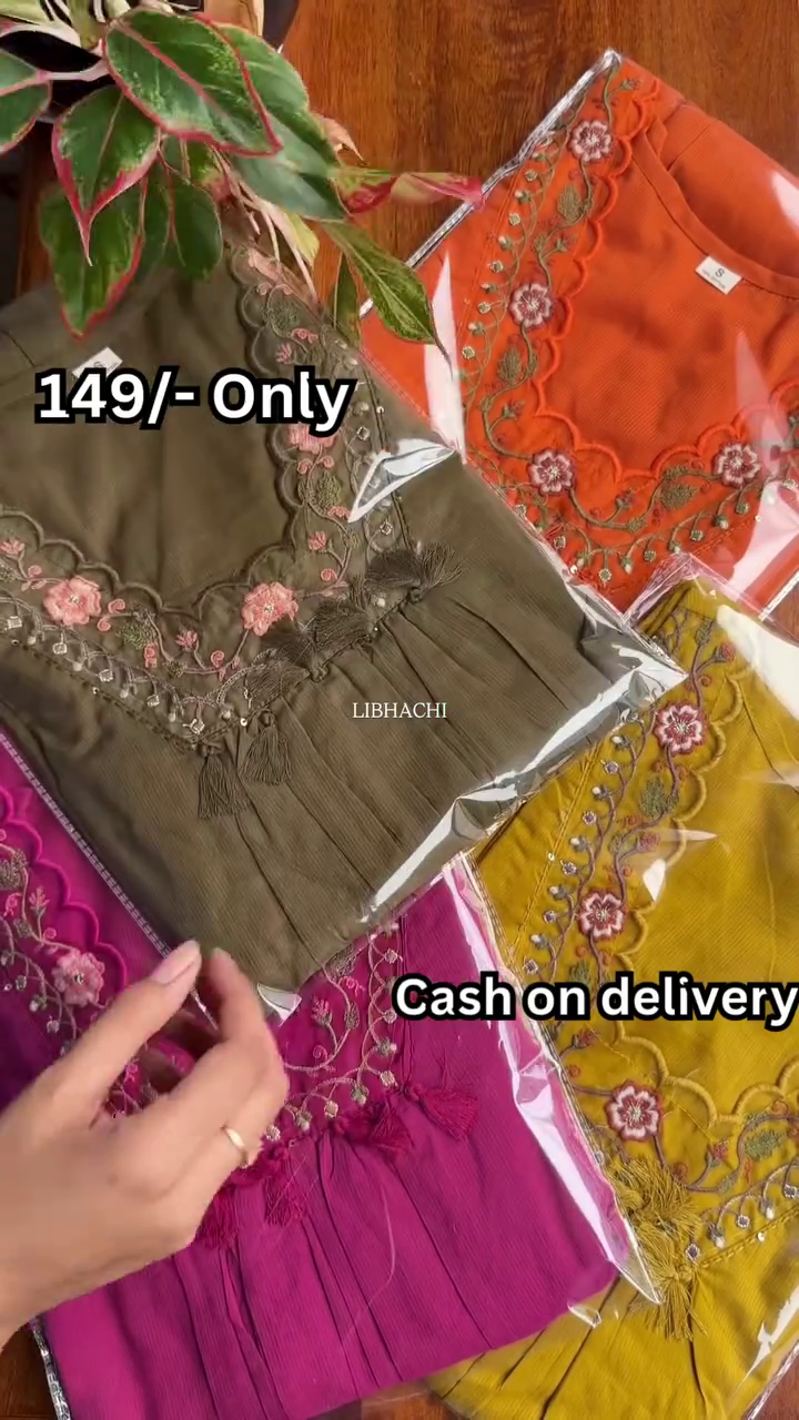 Mehriya Bloom Embroidered Kurti Top β Elegant Ethnic Charm in Every Thread πΈπ§‘ - Image 7