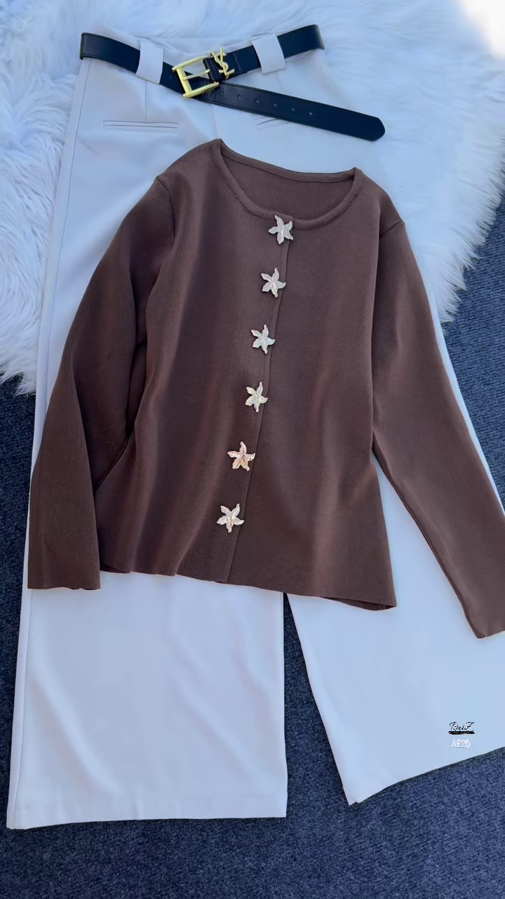 🌼 Naira Edit: Floral Button Top & Tailored Trouser Set