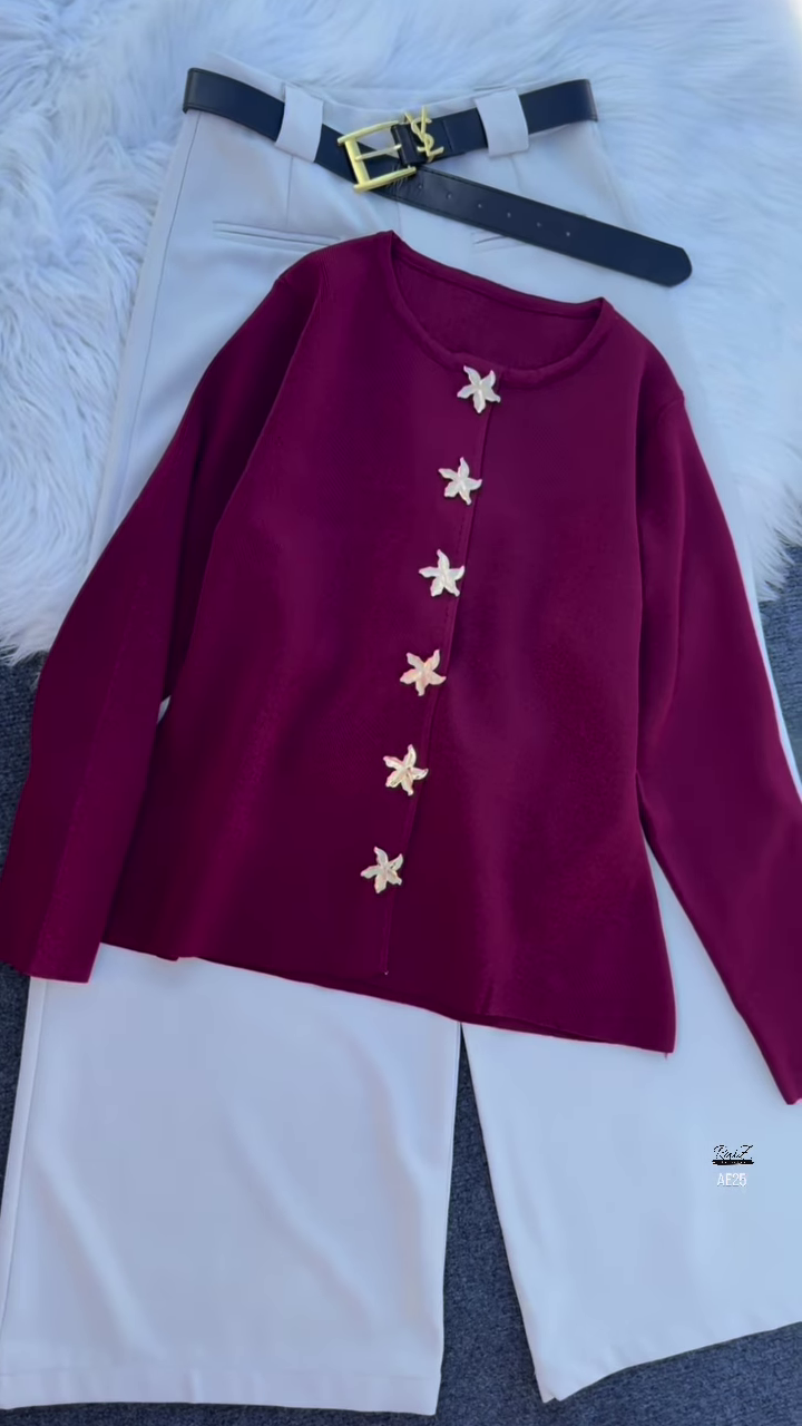 🌼 Naira Edit: Floral Button Top & Tailored Trouser Set - Image 3