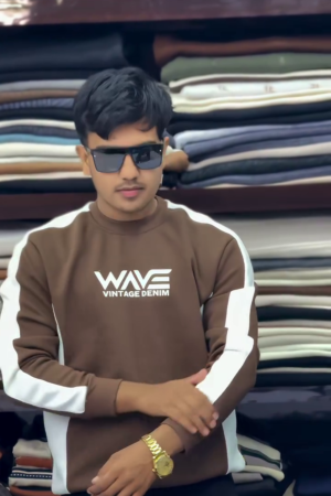 🤎 Wave Street Luxe Sweatshirt – Sporty Edge Meets Everyday Comfort (XXS–XXL) ✨