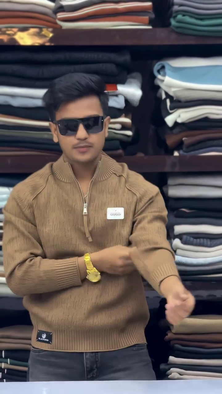 🤎 Heritage Zip-Neck Knit Sweater – Classic Comfort with a Modern Edge (XXS–XXL) ❄️✨ - Image 5