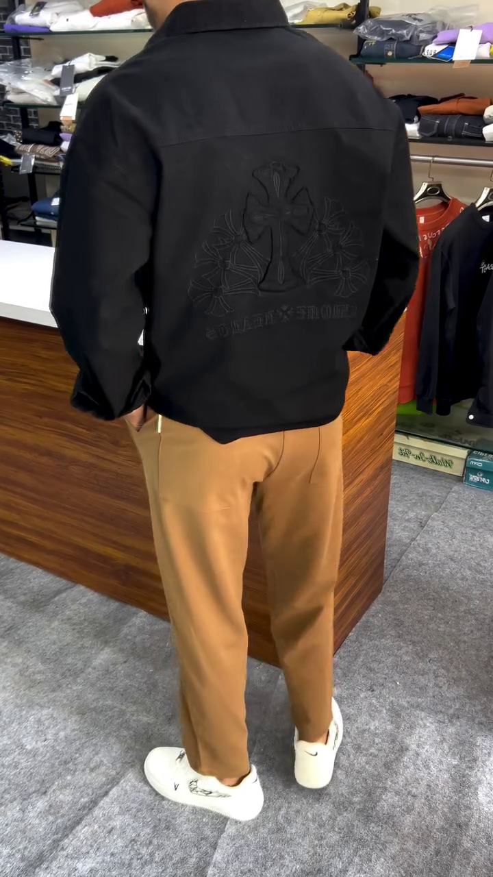 🖤 Urban Luxe Black Button-Down Shirt – Effortless Style Meets Premium Comfort (XXS–XXL) 👔✨ - Image 2