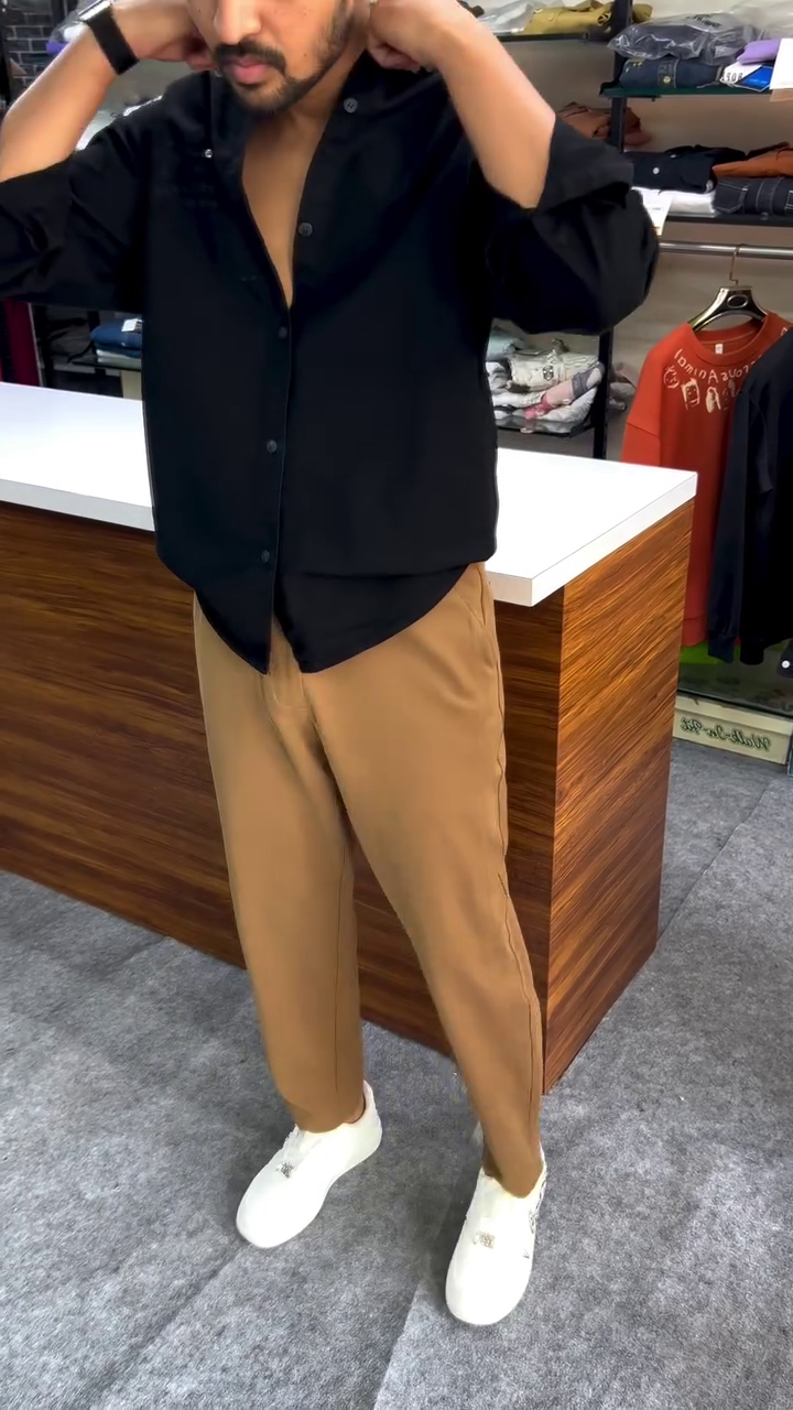 🖤 Urban Luxe Black Button-Down Shirt – Effortless Style Meets Premium Comfort (XXS–XXL) 👔✨ - Image 5