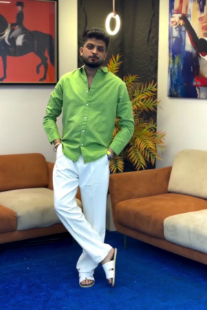 🤎 Sahara Luxe Smart-Casual Shirt & Tailored Trouser Set 🤍